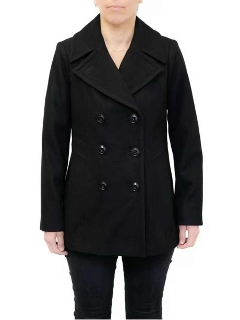 London fog women’s partial wool peacoat